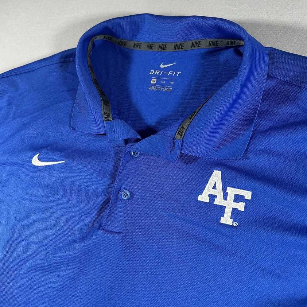 Men's Nike Dri-Fit Air Force Falcons AF Polo Royal Blue‎ XXL